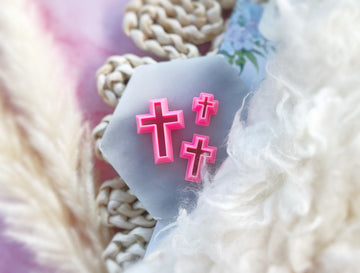 Easter Cross Shape Collection Polymer Clay  Cutter | Fondant Cutter | Cookie Cutter